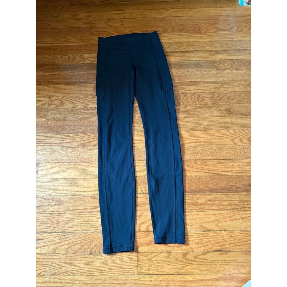 Lululemon black speed up leggings 28" size 2